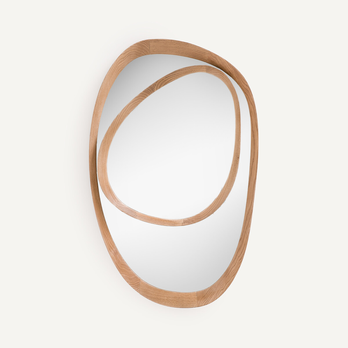 BELIZE - Miroir asymétrique cadre en chêne