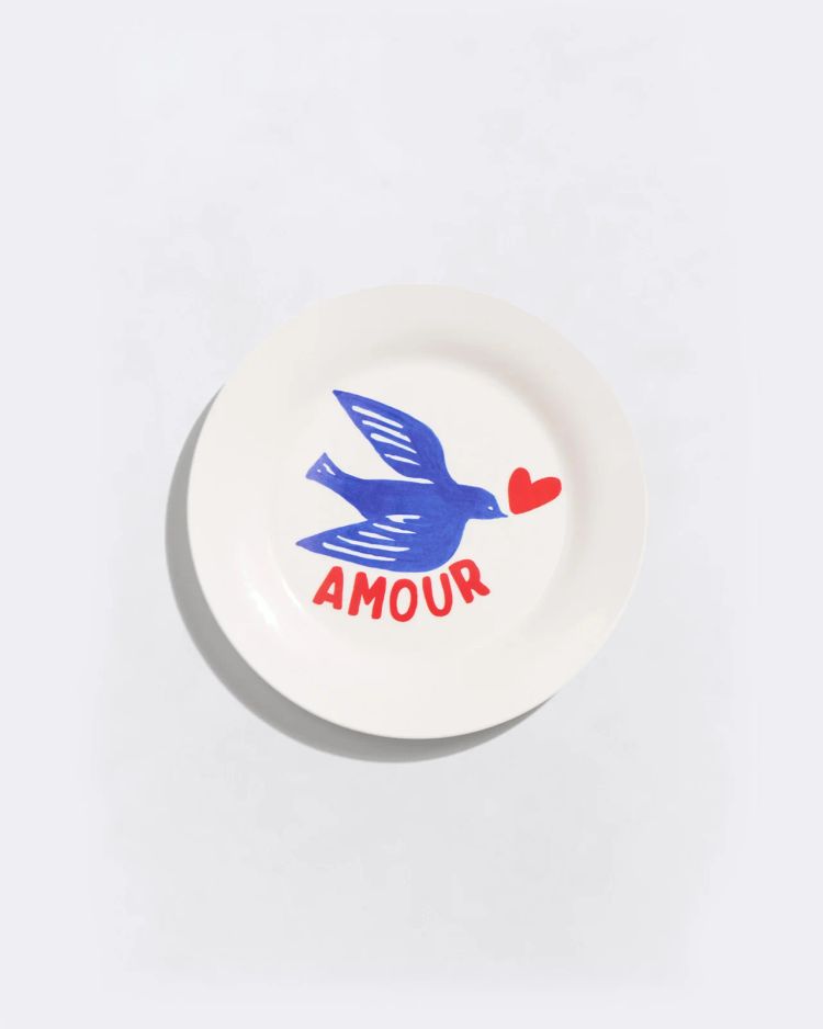 VOEUX - L'assiette Amour en porcelaine